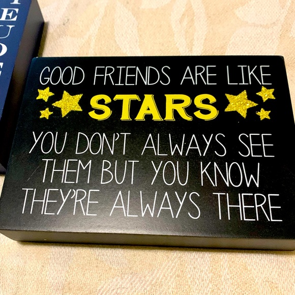 TWO Painted Wood Affirmation Signs. Square 6”x6” and Rectangle 5”x7” - Picture 5 of 7